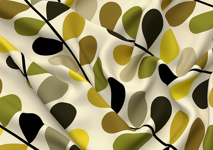 Orla Kiely Multi Stem, Yellow - Roman Blind - Image 4